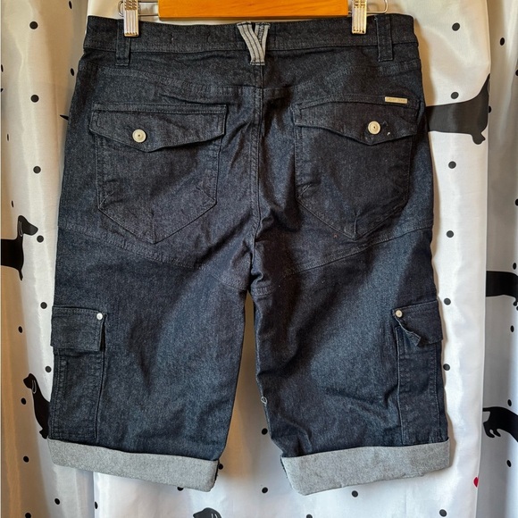 Point Zero dark blue Cargo Shorts Utilitarian Design - Picture 3 of 3